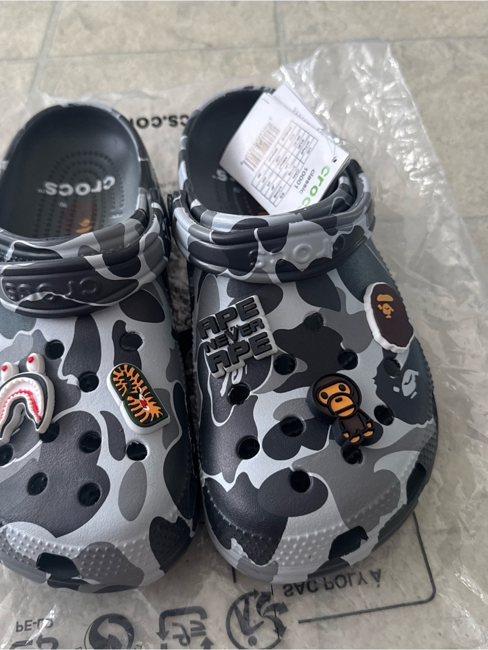 BAPE X CROCS A BATHING APE